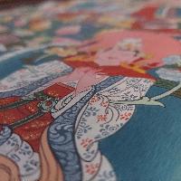 [art From Bhaktapur], Buddhist Handmade Thangka Painting Of Padmasambhava, [antique], [real Gold]