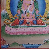[art From Bhaktapur], Buddhist Handmade Thangka Of Tara, [antique], [real Gold]