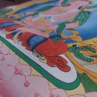 [art From Bhaktapur], Buddhist Handmade Thangka Of Tara, [antique], [real Gold]