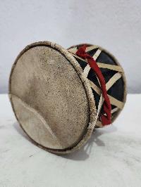 High Quality Nepali Folk Musical Instrument [damaru], Musical Instrument To Many Religious Practice, Made On Copper Base