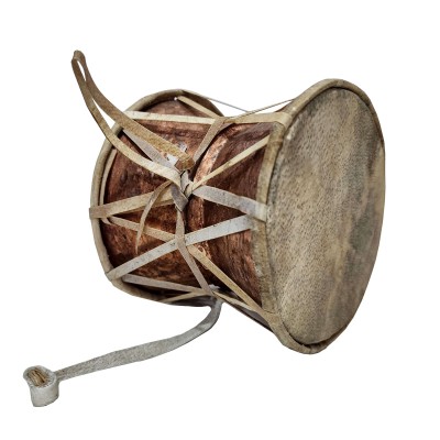 Mahadev Damaru, Nepali Folk Musical Instrument [damaru], A Musical Instrument For Many Religious Practices, Made On A Copper Base