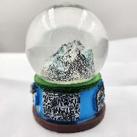 Water Globe Of [everest] With Made From Fiber, Replica Of The Majestic Mountain Of Nepal