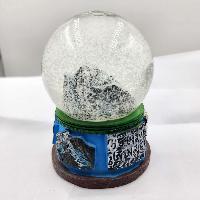 Water Globe Of [everest] With Made From Fiber, Replica Of The Majestic Mountain Of Nepal