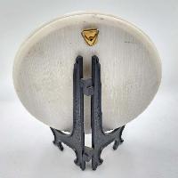[3d] Fiber Art Of Bhaktapur Durbar Square Of Nepal With Stand And Wall Hanger, Ceramic Plate, Souvenir