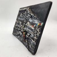 3d Fiber Art Of Machhapuchhre Himal And Village Of Nepal With Stand And Wall Hanger