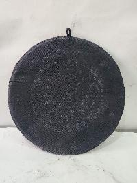 Traditional Tibetan, Ritual Wall Hanging Of Ashtamangala Mandala With [om], Round Shape, [stone Setting]