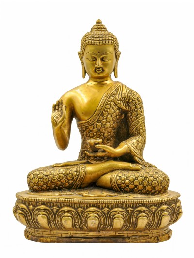 Buddhist Statue Of Amoghasiddhi Buddha, [sand Casting]