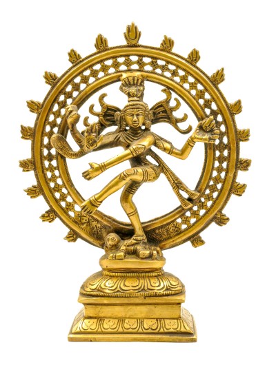 Buddhist Statue Of Nataraj, [sand Casting], Glossy