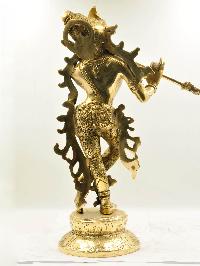 Nepali Statue Of Krishna, [sand Casting], Glossy