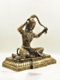 Buddhist Handmade Statue Of Siddhartha Gautam Buddha, [chocolate Oxidized]