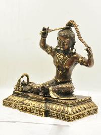 Buddhist Handmade Statue Of Siddhartha Gautam Buddha, [chocolate Oxidized]