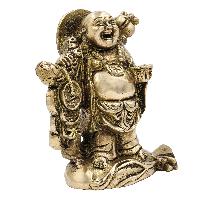Buddhist Statue Of Laughing Buddha, [sand Casting], Glossy Finishing