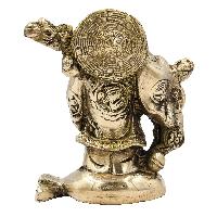 Buddhist Statue Of Laughing Buddha, [sand Casting], Glossy Finishing