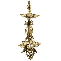 Traditional Handmade Oil Lamp Stand, [sand Casting], Glossy Finishing