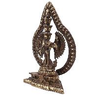 Buddhist Statue Of Sahasrabhuja Avalokitesvara, [sand Casting], [chocolate Oxidized]