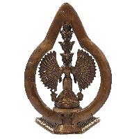 Buddhist Statue Of Sahasrabhuja Avalokitesvara, [sand Casting], [chocolate Oxidized]