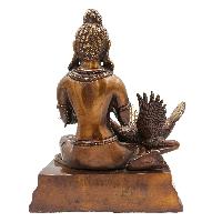 Buddhist Statue Of Buddha, [sand Casting], [chocolate Oxidized]