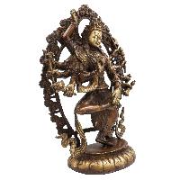 Nepali Statue Of Avalokitesvara, [sand Casting], [chocolate Oxidized]