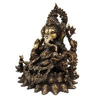 Buddhist Statue Of Ganesh, [sand Casting], [chocolate Oxidized]