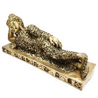 Buddhist Statue Of Buddha Nirvana Or [sleeping Buddha], [sand Casting], Glossy Finishing