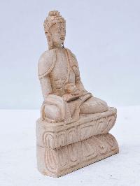 Buddhist Handmade Wooden Ratnasambhava Buddha, [sandalwood]