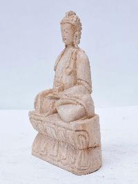 Buddhist Handmade Wooden Ratnasambhava Buddha, [sandalwood]