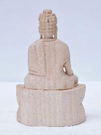 Buddhist Handmade Wooden Ratnasambhava Buddha, [sandalwood]