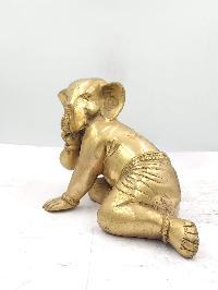 Buddhist Statue Of Ganesh, [sand Casting], Glossy Finishing