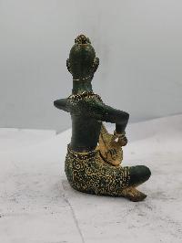 Statue Of A Lady Playing Sitar, [musical Instrument], [sand Casting]