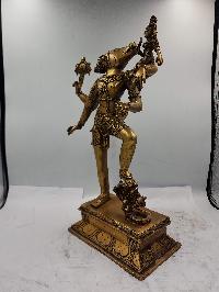 Buddhist Statue Of Barahi, [sand Casting], Glossy Finishing