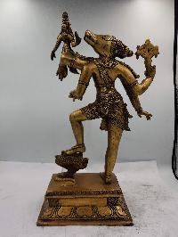 Buddhist Statue Of Barahi, [sand Casting], Glossy Finishing