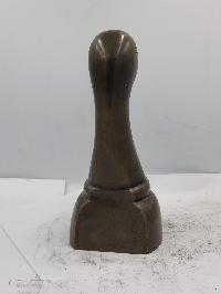 Statue Of Head Of Duck, [sand Casting], [chocolate Oxidized]