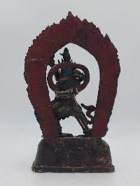 Buddhist Handmade Statue Of Chakrasamvara - Heruka, [chocolate Oxidized]