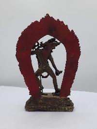Buddhist Handmade Statue Of Vajrayogini, [antique], [chocolate Oxidized]
