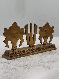 Buddhist Handmade Statue Of Ashtamangala, Sand Casting, Glossy Finishing