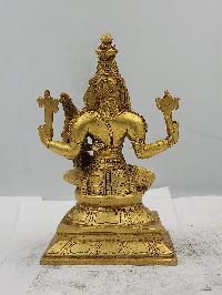Buddhist Statue Of Narsingh And Laxmi, Sand Casting, Glossy Finishing