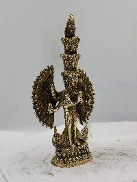 Buddhist Statue Of 1000 Arms, Sahasrabhuja Avalokitesvara, Sand Casting, Glossy Finishing