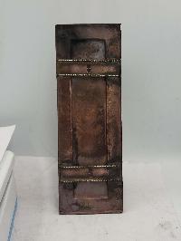 Buddhist Handmade Wall Prayer Wheel With Mantra Inside, Ashtamangala, Wall Mountable, Wall Mountable