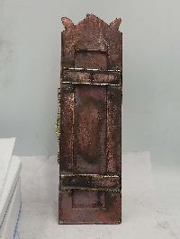 Buddhist Handmade Wall Prayer Wheel With Mantra Inside, Ashtamangala Design, Wall Mountable