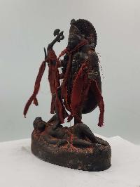 Buddhist Statue Of Kali, [sand Casting], [black Oxidized], [antique Finishing]