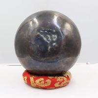 Buddhist Hand Beaten [moon] Singing Bowl, With Plain Design, [select Accessories]