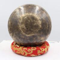 Buddhist Hand Beaten Jambati Singing Bowl, With Plain Design, [select Accessories]