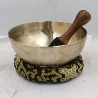 Knee Bowl, Buddhist Hand Beaten Knee Singing Bowl, With Plain Design, [select Accessories]