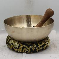 Buddhist Hand Beaten Knee Singing Bowl, With Plain Design, [knee Bowl], [select Accessories]