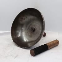 Buddhist Hand Beaten Jambati Singing Bowl, With Handle, [select Accessories]