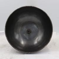 Buddhist Hand Beaten Jambati Singing Bowl, With Handle, [select Accessories]