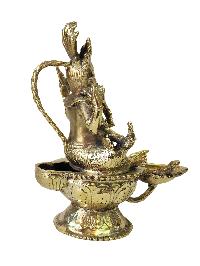 Traditional Oil Lamp, [sukunda], [sand Casting]
