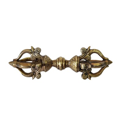 Buddhist Ritual Item [dorje], [vajra] Sand Casting, Glossy Finishing