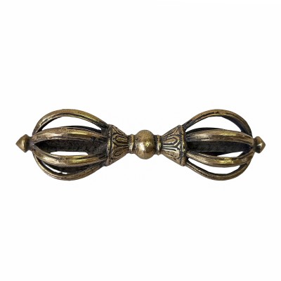 Buddhist Ritual Item [dorje, Vajra] Sand Casting, Glossy Finishing