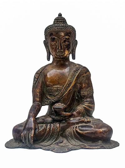 Buddhist Handmade Statue Of Shakyamuni Buddha, Antique